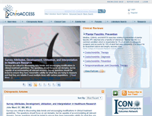 Tablet Screenshot of chiroaccess.com
